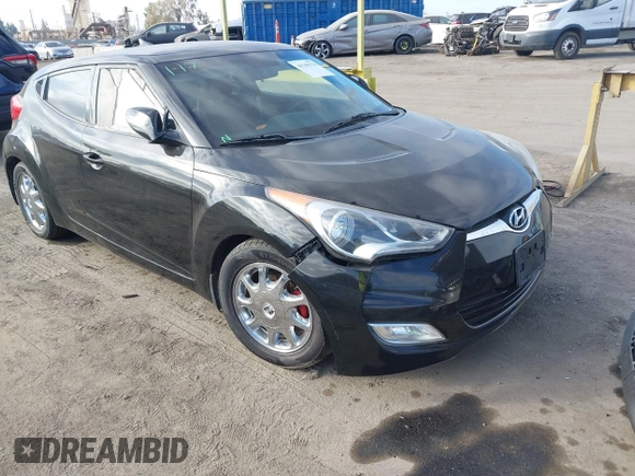 2013 Hyundai Veloster w/Gray Int with VIN KMHTC6AD1DU141372, listed as a IAAI auction lot 41349170 with 1 mi miles. Bid and sale history available at carsss.com. Image 1.