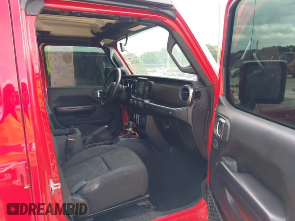2019 Jeep Wrangler Unlimited Sport S with VIN 1C4HJXDN6KW639739, listed as a IAAI auction lot 42432143 with Not provided miles and . Bid and sale history available at DreamBid. Image 5.