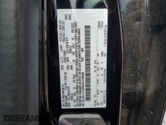 2016 Lincoln MKC Premier with VIN 5LMCJ1C90GUJ18586, listed as a Copart auction lot 55929845 with Not provided miles and Salvage title. Bid and sale history available at DreamBid. Image 13.