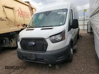 2021 Ford Transit Passenger XL with VIN 1FBAX9C82MKA89042, listed as a Copart auction lot 74293364 with 5,481 mi miles and Salvage Title. Bid and sale history available at DreamBid. Image 1.
