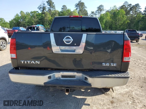 2008 Nissan Titan SE with VIN 1N6BA06A58N319895, listed as a Copart auction lot 52593415 with 145,355 mi miles and Clean Title. Bid and sale history available at carsss.com. Image 6.