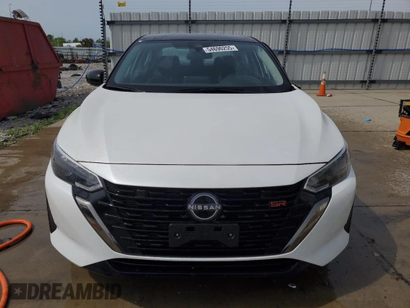 2025 Nissan Sentra SR with VIN 3N1AB8DV9SY262386, listed as a Copart auction lot 54690255 with Not provided miles and Salvage title. Bid and sale history available at DreamBid. Image 5.
