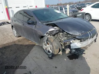 2016 Dodge Dart SXT with VIN 1C3CDFBBXGD538117, listed as a IAAI auction lot 41715877 with 185,110 mi miles. Bid and sale history available at carsss.com. Image 1.