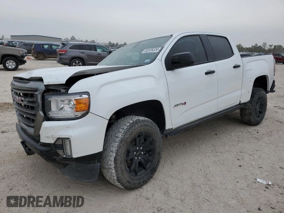 2022 GMC Canyon 4WD AT4 w/Cloth with VIN 1GTG6FEN8N1136558, listed as a Copart auction lot 82026324 with 68,281 mi miles and Salvage Title. Bid and sale history available at carsss.com. Image 1.