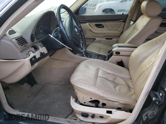 2001 BMW 7 Series 740i with VIN WBAGG83431DN86580, listed as a Copart auction lot 44708755 with 180,708 mi miles and Clean title. Bid and sale history available at DreamBid. Image 7.