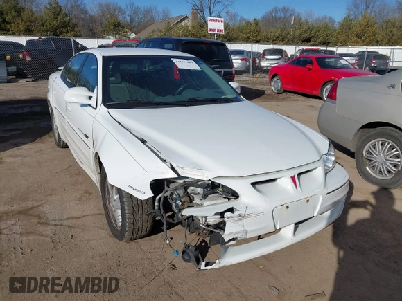2001 Pontiac Grand Am GT with VIN 1G2NW52E11C244447, listed as a IAAI auction lot 41697883 with 81,983 mi miles. Bid and sale history available at carsss.com. Image 1.