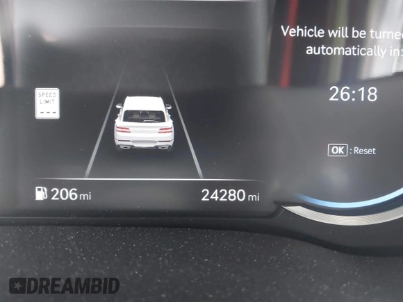 2024 Genesis GV80 z VIN KMUHBDSB8RU204289, wystawiony jako IAAI lot #42204994 z przebiegiem 24 280 mil mil oraz . Historia ofert i sprzedaży dostępna na DreamBid. Obrazek 15.