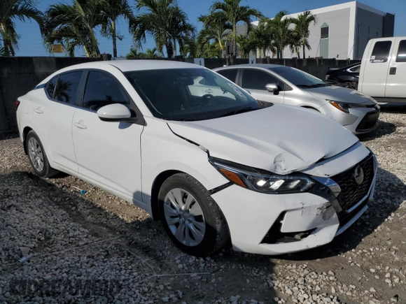2021 Nissan Sentra S with VIN 3N1AB8BV8MY284952, listed as a Copart auction lot 52714715 with 36,038 mi miles and Non Repairable. Bid and sale history available at DreamBid. Image 4.