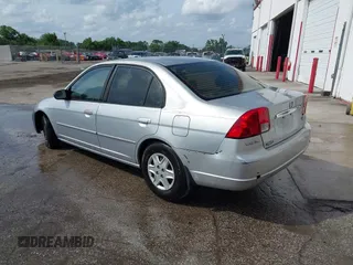 2003 Honda Civic LX with VIN 2HGES16513H531833, listed as a IAAI auction lot 41863960 with 1 mi miles. Bid and sale history available at carsss.com. Image 3.