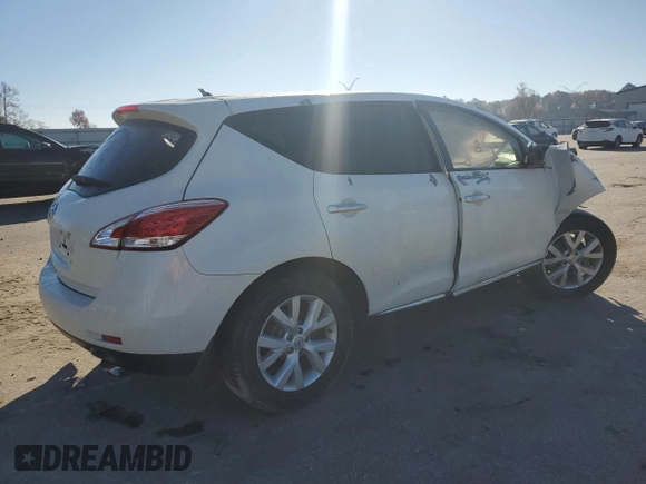 2013 Nissan Murano S with VIN JN8AZ1MU3DW206868, listed as a Copart auction lot 81596264 with 166,778 mi miles and Salvage Title. Bid and sale history available at carsss.com. Image 3.