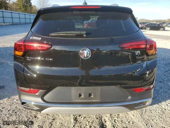 2023 Buick Encore GX Essence with VIN KL4MMGSL4PB158310, listed as a Copart auction lot 80319444 with 1,242 mi miles and Salvage Title. Bid and sale history available at carsss.com. Image 6.
