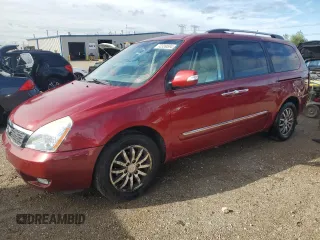 2012 Kia Sedona EX with VIN KNDMH4C74C6497419, listed as a Copart auction lot 72339504 with 142,115 mi miles and Salvage Title. Bid and sale history available at carsss.com. Image 1.