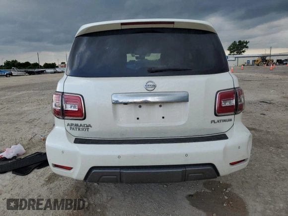2020 Nissan Armada Platinum z VIN JN8AY2NF6L9360075, wystawiony jako Copart lot #55240645 z przebiegiem 93 505 mil mil oraz Szkoda całkowita • Salvage title. Historia ofert i sprzedaży dostępna na DreamBid. Obrazek 6.