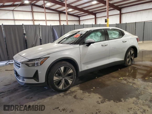 2023 Polestar 2 with VIN YSMEG3KA8PL159810, listed as a Copart auction lot 75907054 with 0 mi miles and Salvage Title. Bid and sale history available at carsss.com. Image 1.