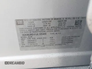 2018 GMC Terrain SLE with VIN 3GKALMEV1JL185403, listed as a IAAI auction lot 41807308 with 79,867 mi miles and . Bid and sale history available at DreamBid. Image 9.