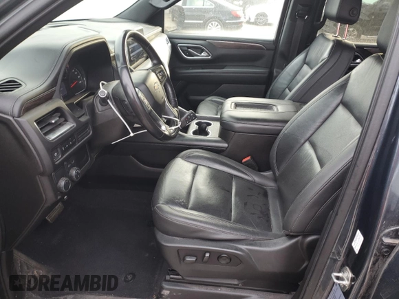2021 Chevrolet Tahoe LT with VIN 1GNSCNKD5MR252123, listed as a Copart auction lot 42582425 with 114,130 mi miles and Salvage title. Bid and sale history available at DreamBid. Image 7.