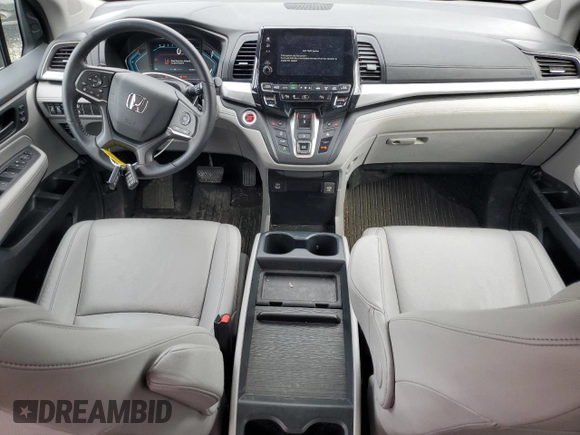 2024 Honda Odyssey EX-L with VIN 5FNRL6H66RB007026, listed as a Copart auction lot 51285525 with 22,382 mi miles and Salvage Title. Bid and sale history available at DreamBid. Image 8.