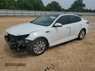 2016 Kia Optima EX with VIN 5XXGU4L36GG097679, listed as a Copart auction lot 60231295 with 110,599 mi miles and Salvage title. Bid and sale history available at DreamBid. Image 1.