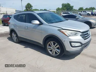 2013 Hyundai Santa Fe Sport z VIN 5XYZU3LA5DG079506, wystawiony jako IAAI lot #42369098 z przebiegiem 175 101 mil mil oraz . Historia ofert i sprzedaży dostępna na DreamBid. Obrazek 1.