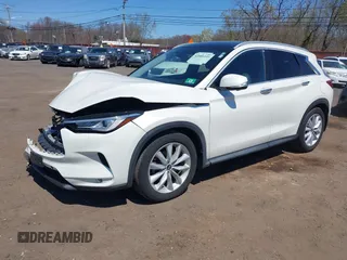2019 Infiniti QX50 Essential with VIN 3PCAJ5M30KF113891, listed as a IAAI auction lot 42006449 with 49,138 mi miles and . Bid and sale history available at DreamBid. Image 2.