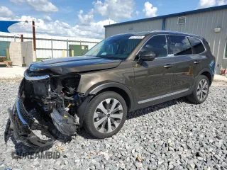 2022 Kia Telluride EX with VIN 5XYP34HC8NG324908, listed as a Copart auction lot 61273595 with 46,205 mi miles and Salvage title. Bid and sale history available at DreamBid. Image 1.