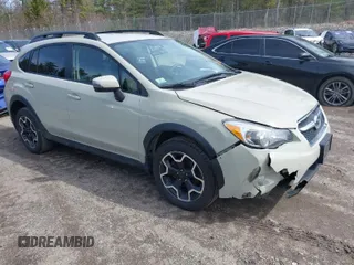 2015 Subaru XV Crosstrek Limited with VIN JF2GPAMCXF8281143, listed as a IAAI auction lot 41932490 with 77,610 mi miles. Bid and sale history available at carsss.com. Image 1.