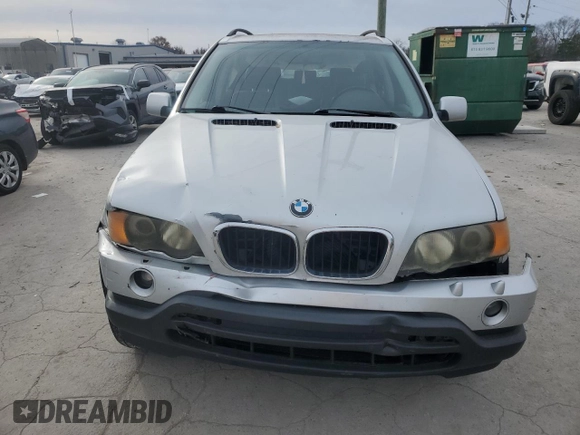 2002 BMW X5 3.0i with VIN 5UXFA53572LP54508, listed as a Copart auction lot 85008904 with 207,831 mi miles and Salvage Title. Bid and sale history available at carsss.com. Image 5.