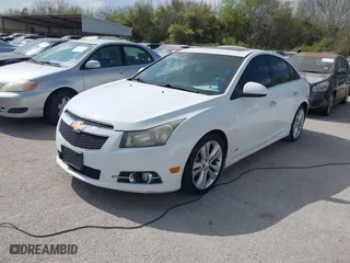 2012 Chevrolet Cruze LTZ with VIN 1G1PH5SC1C7230548, listed as a IAAI auction lot 41885835 with 195,749 mi miles. Bid and sale history available at carsss.com. Image 2.