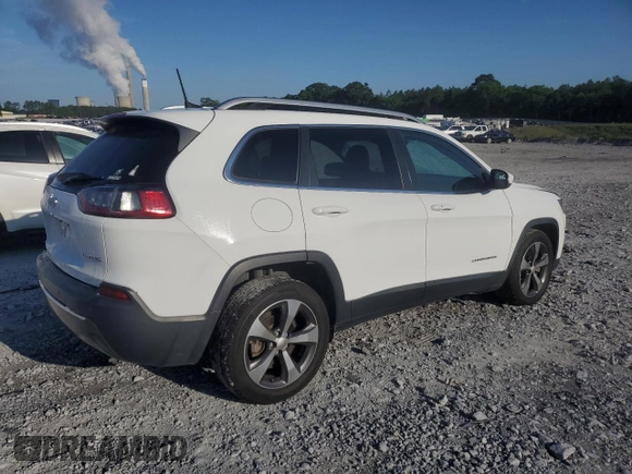 2019 Jeep Cherokee Limited with VIN 1C4PJLDB4KD347822, listed as a Copart auction lot 56195655 with 132,685 mi miles and Salvage title. Bid and sale history available at DreamBid. Image 3.