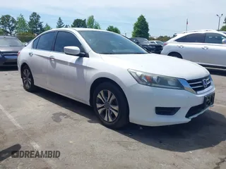 2014 Honda Accord LX z VIN 1HGCR2F34EA032548, wystawiony jako IAAI lot #42054306 z przebiegiem 139 625 mil mil oraz . Historia ofert i sprzedaży dostępna na DreamBid. Obrazek 1.