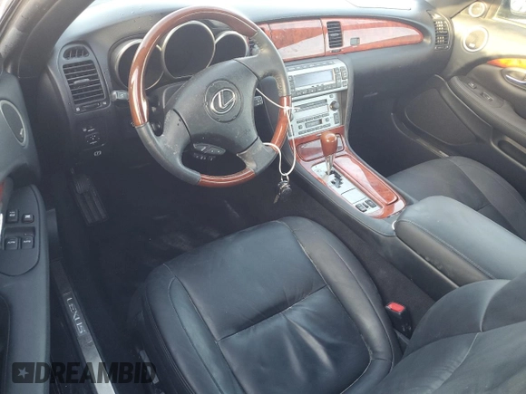 2008 Lexus SC 430 z VIN JTHFN45Y589017268, wystawiony jako Copart lot #77182644 z przebiegiem 18 931 mil mil oraz Nie do naprawy • Non repairable. Historia ofert i sprzedaży dostępna na DreamBid. Obrazek 8.