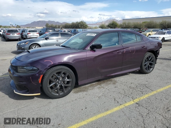 2021 Dodge Charger GT with VIN 2C3CDXHG5MH666630, listed as a Copart auction lot 51008475 with 24,456 mi miles and Salvage Title. Bid and sale history available at DreamBid. Image 1.