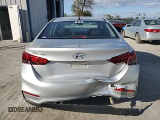 2018 Hyundai Accent SEL with VIN 3KPC24A3XJE029067, listed as a Copart auction lot 76075544 with 85,705 mi miles and Salvage Title. Bid and sale history available at carsss.com. Image 6.