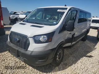 2024 Ford Transit Passenger XL with VIN 1FBAX2Y8XRKB30153, listed as a Copart auction lot 44428625 with 1,382 mi miles and Salvage Title. Bid and sale history available at carsss.com. Image 1.