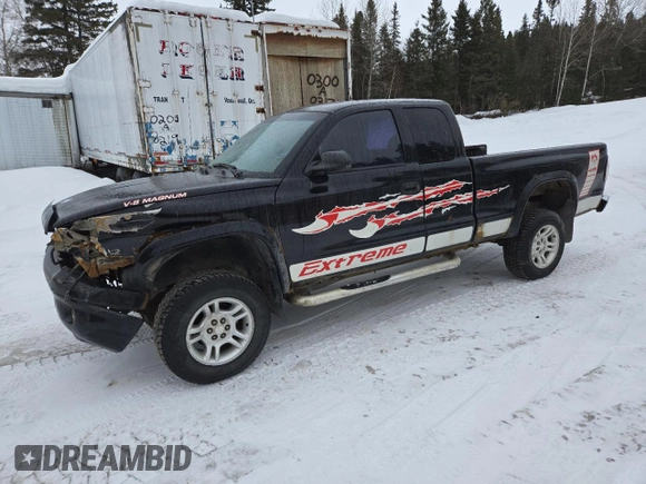 2000 Dodge Dakota Sport with VIN 1B7GG22N9YS708746, listed as a Copart auction lot 47067725 with 292,586 mi miles and Salvage Title. Bid and sale history available at carsss.com. Image 1.