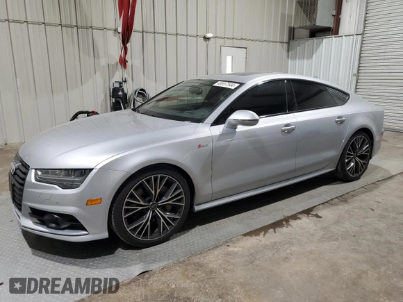 2018 Audi A7 Prestige with VIN WAU23AFC2JN051721, listed as a Copart auction lot 48557544 with 77,190 mi miles and Salvage Title. Bid and sale history available at carsss.com. Image 1.