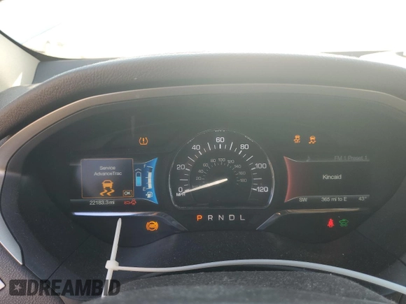 2016 Lincoln MKZ Hybrid with VIN 3LN6L2LU5GR627469, listed as a Copart auction lot 53457025 with 22,183 mi miles and Clean Title. Bid and sale history available at carsss.com. Image 9.