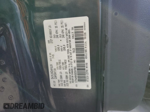 2006 Dodge Dakota SLT z VIN 1D7HW48N36S507891, wystawiony jako Copart lot #49534175 z przebiegiem 201 034 mil mil oraz Czysty tytuł • Clean title. Historia ofert i sprzedaży dostępna na DreamBid. Obrazek 12.