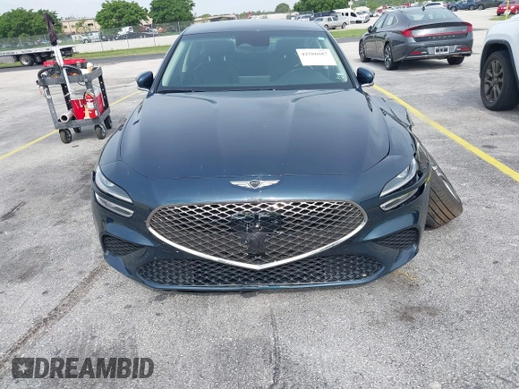 2025 Genesis G70 2.5T with VIN KMTG34SC0SU153835, listed as a IAAI auction lot 42586687 with 17,312 mi miles and . Bid and sale history available at DreamBid. Image 6.