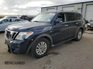 2020 Nissan Armada SV with VIN JN8AY2NC3L9617828, listed as a Copart auction lot 54968355 with 139,109 mi miles and Salvage title. Bid and sale history available at DreamBid. Image 1.