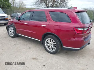 2014 Dodge Durango Citadel with VIN 1C4SDJET0EC278151, listed as a IAAI auction lot 42157123 with 130,672 mi miles and . Bid and sale history available at DreamBid. Image 3.