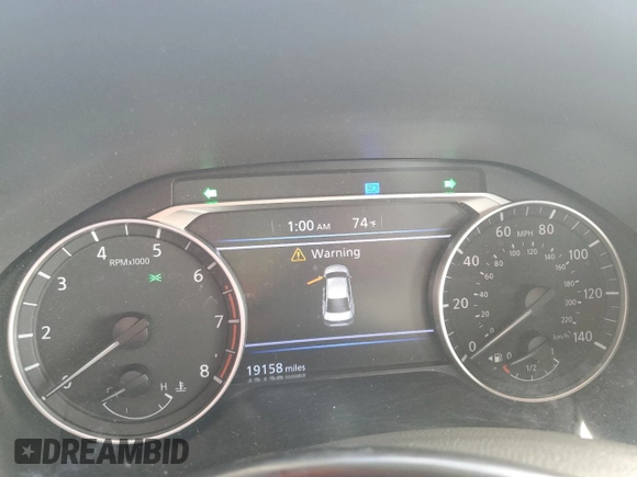 2025 Nissan Altima SR with VIN 1N4BL4CV0SN314998, listed as a Copart auction lot 54365285 with 19,158 mi miles and Non Repairable. Bid and sale history available at DreamBid. Image 9.