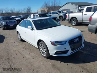 2013 Audi A4 Premium with VIN WAUBFAFL7DN040726, listed as a IAAI auction lot 41816718 with 115,661 mi miles. Bid and sale history available at carsss.com. Image 1.