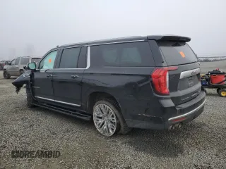 2021 GMC Yukon XL Denali with VIN 1GKS2JKL7MR175481, listed as a Copart auction lot 83849774 with 0 mi miles and Salvage Title. Bid and sale history available at carsss.com. Image 2.