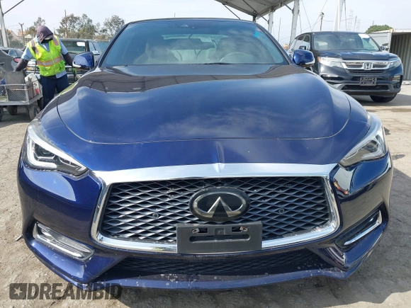 2021 Infiniti Q60 Luxe with VIN JN1EV7KK7MM411041, listed as a IAAI auction lot 42047041 with 26,562 mi miles and . Bid and sale history available at DreamBid. Image 12.