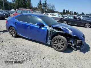 2016 Lexus IS 200t with VIN JTHBA1D22G5013724, listed as a Copart auction lot 52256665 with 104,892 mi miles and Salvage title. Bid and sale history available at DreamBid. Image 4.