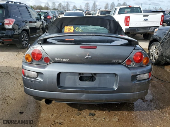 2003 Mitsubishi Eclipse GTS with VIN 4A3AE75H23E004438, listed as a Copart auction lot 46608064 with 0 mi miles and Non Repairable. Bid and sale history available at carsss.com. Image 6.