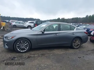 2018 Infiniti Q50 3.0t Luxe with VIN JN1EV7AR5JM434747, listed as a IAAI auction lot 41924244 with 114,634 mi miles. Bid and sale history available at carsss.com. Image 14.