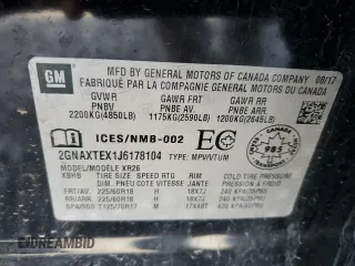2018 Chevrolet Equinox LT with VIN 2GNAXTEX1J6178104, listed as a Copart auction lot 45560234 with 86,067 mi miles and Salvage Title. Bid and sale history available at carsss.com. Image 14.