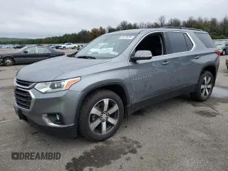 2021 Chevrolet Traverse LT Leather with VIN 1GNEVHKW2MJ140601, listed as a Copart auction lot 65376624 with 57,276 mi miles and Salvage Title. Bid and sale history available at carsss.com. Image 1.